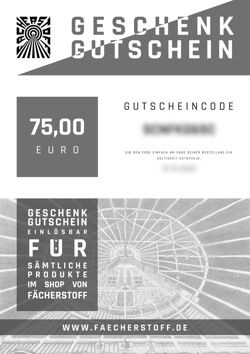 75 Euro Geschenk Gutschein