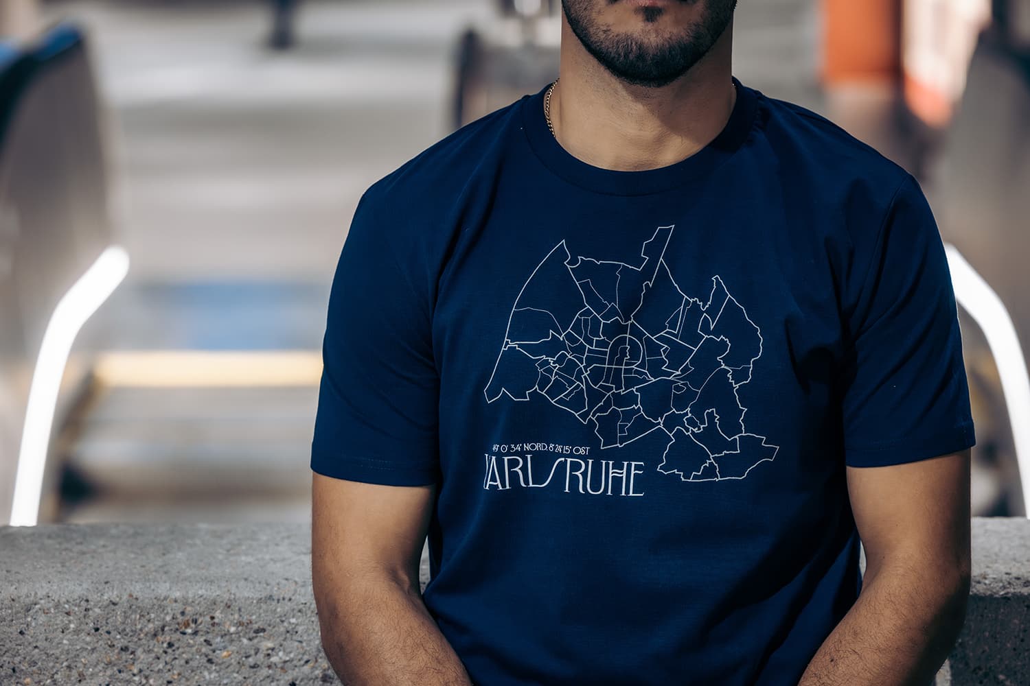 T-Shirt - Karlsruhe Stadtkarte
